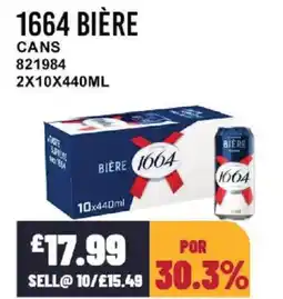 Bestway 1664 BIÈRE Cans offer