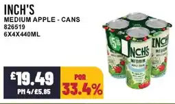 Bestway INCH'S Medium apple - cans offer