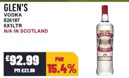 Bestway GLEN'S Vodka offer