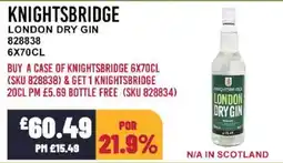 Bestway KNIGHTSBRIDGE London dry gin offer