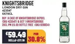 Bestway KNIGHTSBRIDGE London dry gin offer