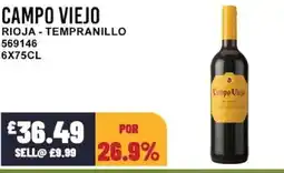 Bestway CAMPO VIEJO Rioja tempranillo offer
