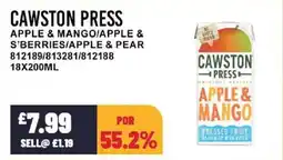 Bestway CAWSTON PRESS Apple & mango/apple & s'berries/apple & pear offer