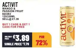Bestway ACTIVIT Mango & passion fruit offer