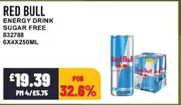 Bestway RED BULL Energy drink sugar free offer