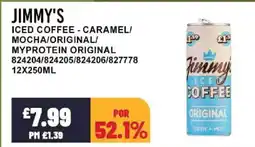 Bestway JIMMY'S Iced coffee - caramel/ mocha/original/ myprotein original offer