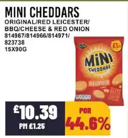 Bestway MINI CHEDDARS Original/red leicester/ bbq/cheese & red onion offer