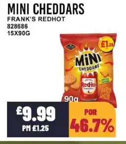 Bestway MINI CHEDDARS Frank's redhot offer