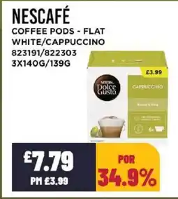 Bestway NESCAFÉ Coffee pods - flat white/cappuccino offer