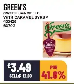Bestway GREEN'S Sweet carmelle with caramel syrup offer