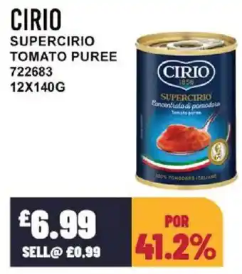 Bestway CIRIO Supercirio tomato puree offer
