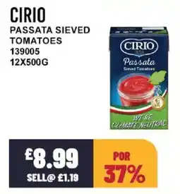 Bestway CIRIO Passata sieved tomatoes offer