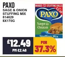Bestway PAXO Sage & onion stuffing mix offer