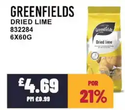 Bestway GREENFIELDS Dried lime offer