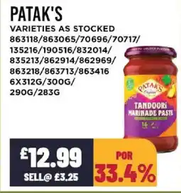 Bestway PATAK'S offer