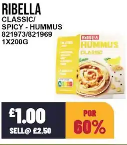 Bestway RIBELLA Classic/ spicy hummus offer