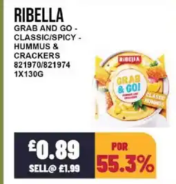 Bestway RIBELLA Grab and go - classic/spicy - hummus & crackers offer