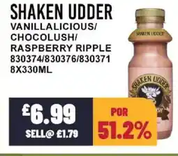 Bestway SHAKEN UDDER Vanillalicious/ chocolush/ raspberry ripple offer
