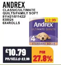 Bestway ANDREX Classic/ultimate quilts/family soft offer
