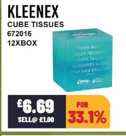 Bestway KLEENEX Cube tissues offer