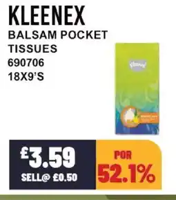 Bestway KLEENEX Balsam pocket tissues offer