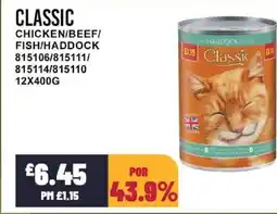 Bestway CLASSIC Chicken/beef/ fish/haddock offer