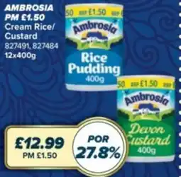 Bestway AMBROSIA Cream Rice/ Ambrosia Custard offer