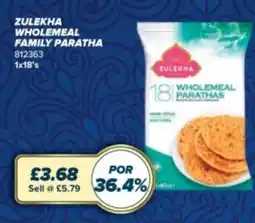 Bestway Zulekha wholemeal family paratha offer