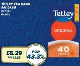 Bestway Tetley tea bags offer