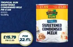 Bestway Tropical sun sweetened condensed milk offer