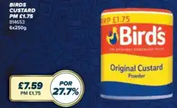 Bestway Birds custard offer