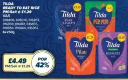 Bestway Tilda ready to eat rice offer