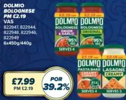 Bestway Dolmio bolognese offer