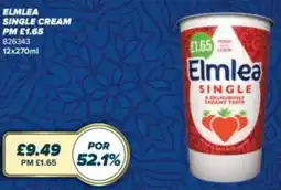 Bestway Elmlea single cream offer