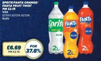 Sprite/fanta orange/ fanta fruit twist