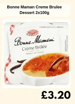 Sainsbury's Bonne Maman Creme Brulee Dessert offer