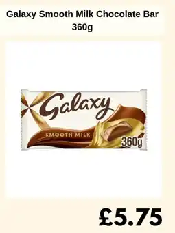 Sainsbury's Galaxy Smooth Milk Chocolate Bar offer