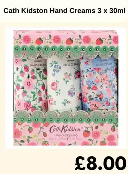 Sainsbury's Cath Kidston Hand Creams offer