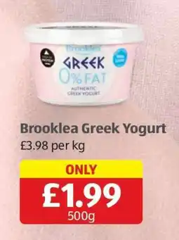 Aldi Brooklea Greek Yogurt offer
