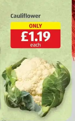 Aldi Cauliflower offer