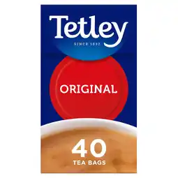 Iceland Tetley 40 Original Tea Bags 125g offer