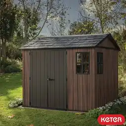 Costco Keter Rosewood 9ft 5 x 7ft 6 (2.9 x 2.3m) Storage Shed in 2 Configurations offer