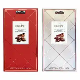 Costco Kirkland Signature Milk Chocolate Crêpes, 566g in 2 Colours offer