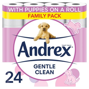 Tesco Andrex Toilet Tissue Gentle Clean 24 Roll offer