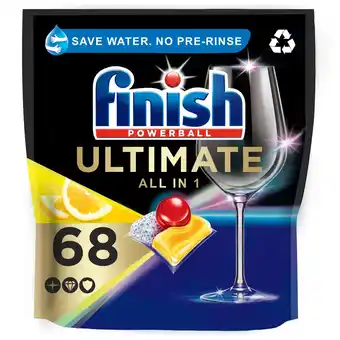 Tesco Finish Quantum Ultimate Lemon 68 Tab Dishwasher 850G offer