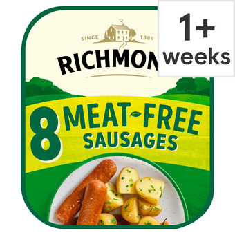Tesco Richmond 8 Meat Free Sausages 336G offer