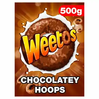 Tesco Weetabix Weetos Chocolate Cereal 500G offer