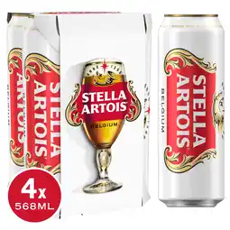 Iceland Stella Artois Premium Lager Beer Cans 4x568ml offer