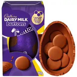 Iceland Cadbury Dairy Milk Chocolate Buttons Easter Egg 90 g offer