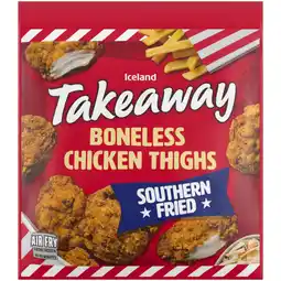 Iceland Iceland Takeaway Southern Fried Boneless Chicken Thighs 500g offer